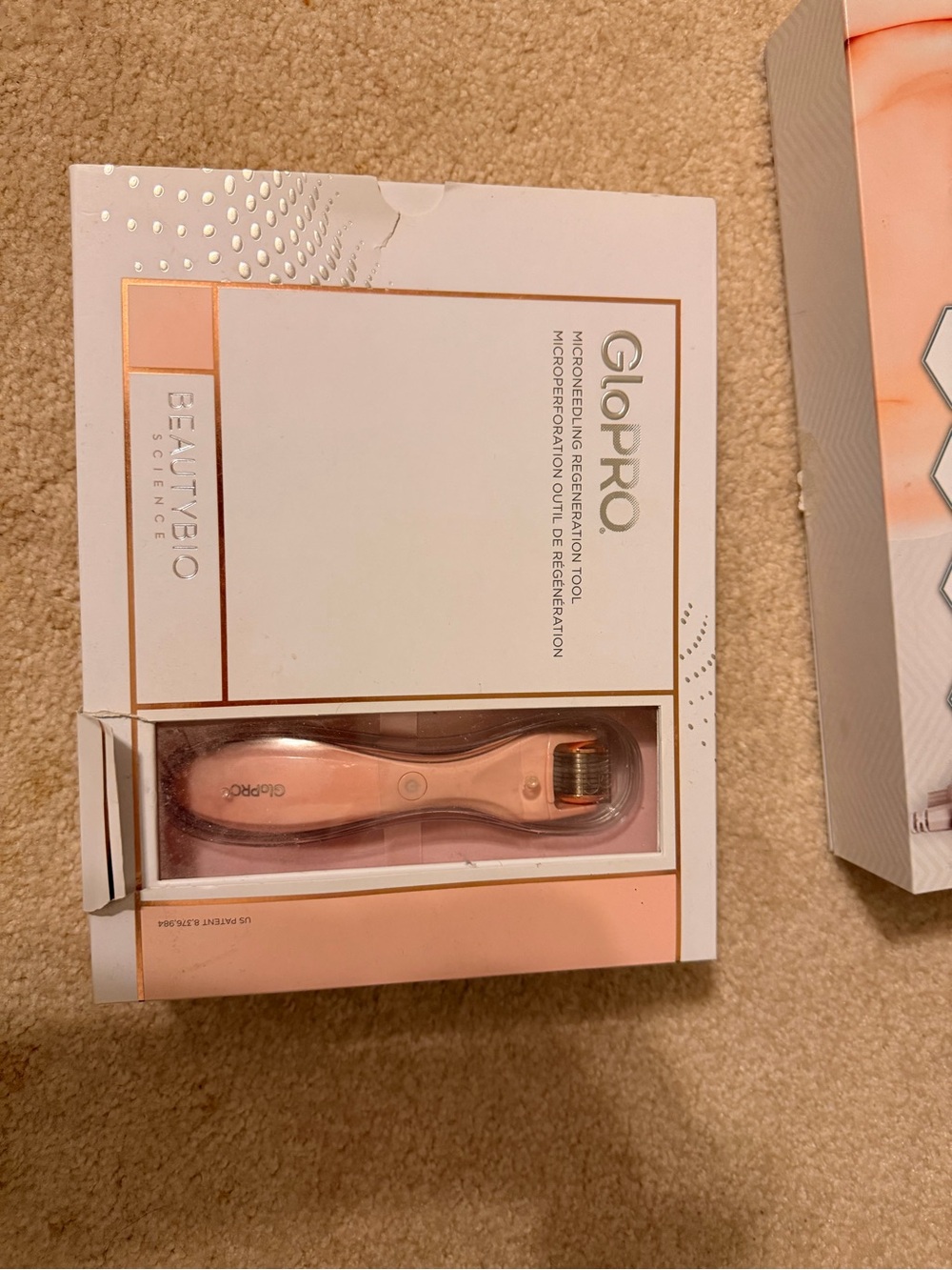 GloPro - Beauty Bio Peach & Rose Gold Micro-Needling Facial Tool